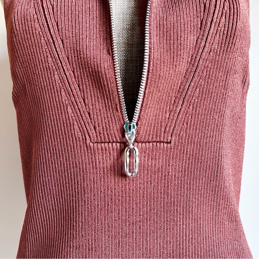 NWT Et Ochs Emily Knit Zipper Top - Picture 7 of 13